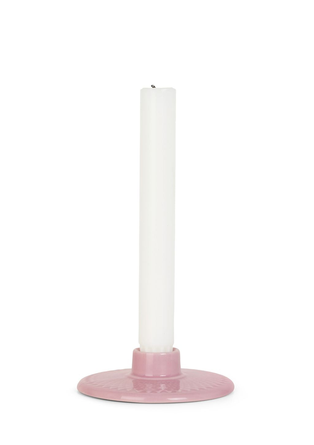 [product_category]-Lyngby Porcelæn Rhombe Color Candlestick H3 Cm, Pink-Lyngby Porcelæn-5711507019260-201926-LYN-3
