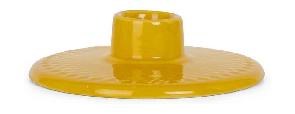 [product_category]-Lyngby Porcelæn Rhombe Color Candlestick H3 Cm, Yellow-Lyngby Porcelæn-5711507019284-201928-LYN-1