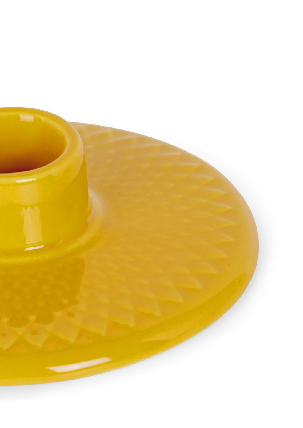 [product_category]-Lyngby Porcelæn Rhombe Color Candlestick H3 Cm, Yellow-Lyngby Porcelæn-5711507019284-201928-LYN-2