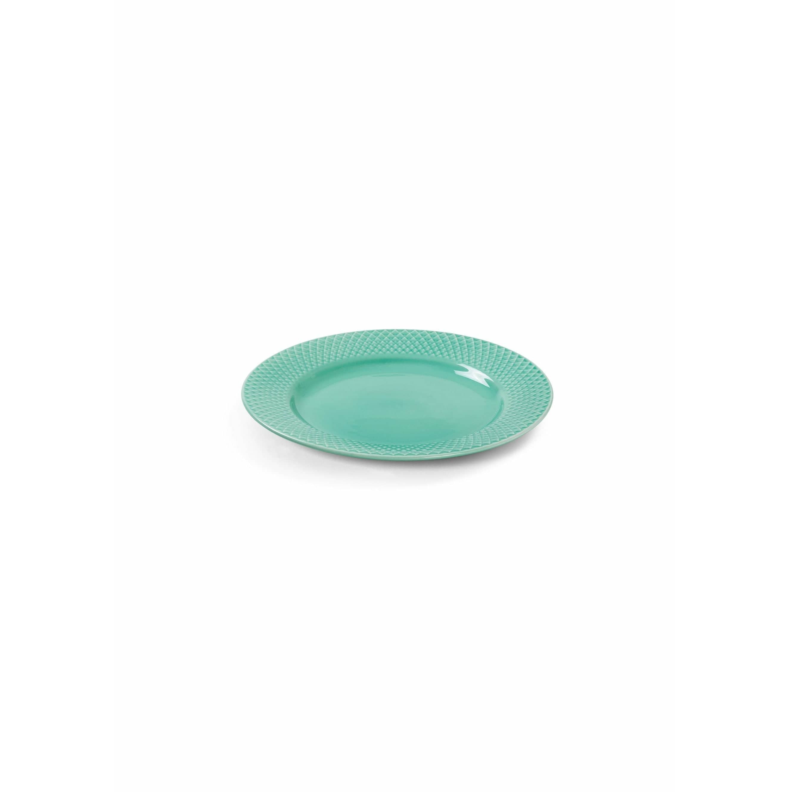 [product_category]-Lyngby Porcelæn Rhombe Color Flat Plate ø21 Cm, Aqua-Lyngby Porcelæn-5711507019901-201990-LYN-2
