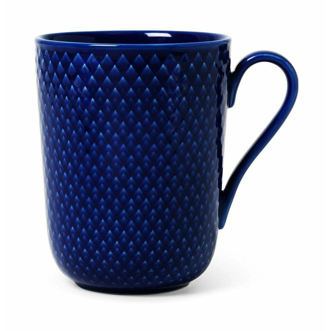 [product_category]-Lyngby Porcelæn Rhombe Color Mug With Handle, Dark Blue-Lyngby Porcelæn-5711507019680-201968-LYN-1
