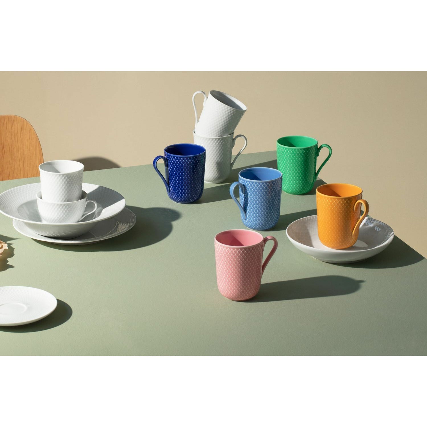 [product_category]-Lyngby Porcelæn Rhombe Color Mug With Handle, Dark Blue-Lyngby Porcelæn-5711507019680-201968-LYN-5
