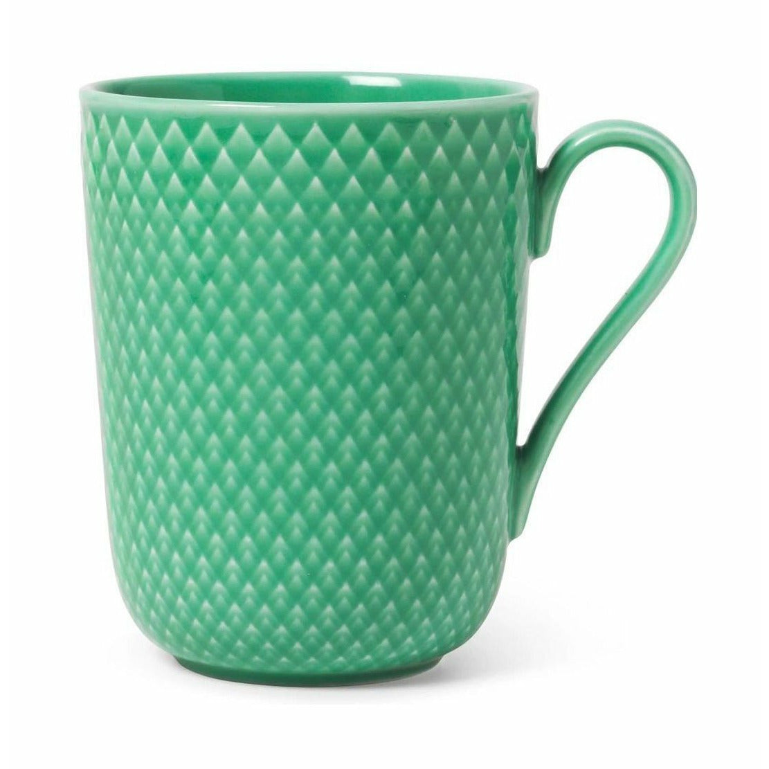 [product_category]-Lyngby Porcelæn Rhombe Color Mug With Handle, Green-Lyngby Porcelæn-5711507019727-201972-LYN-1