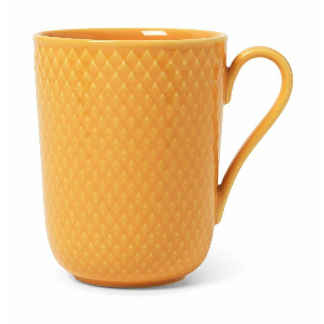 [product_category]-Lyngby Porcelæn Rhombe Color Mug With Handle, Yellow-Lyngby Porcelæn-5711507019710-201971-LYN-1