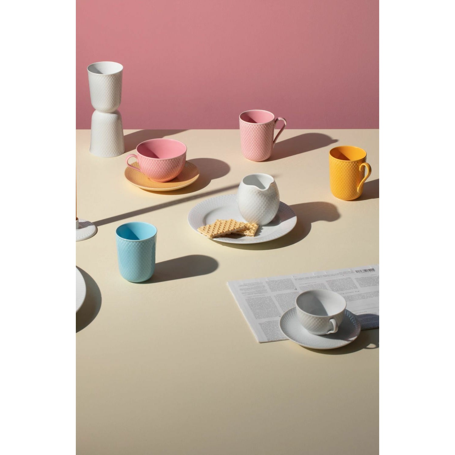[product_category]-Lyngby Porcelæn Rhombe Color Mug With Handle, Yellow-Lyngby Porcelæn-5711507019710-201971-LYN-5