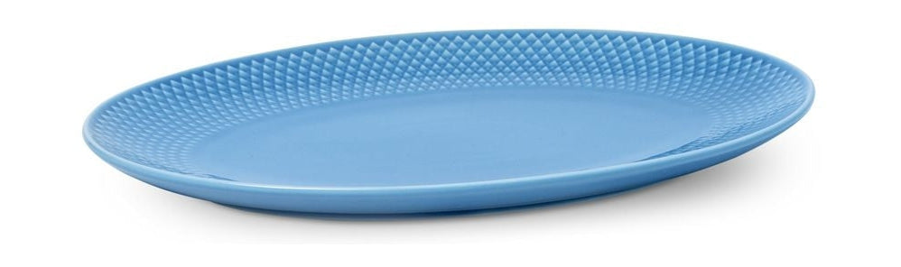[product_category]-Lyngby Porcelæn Rhombe Color Oval Serving Plate 28,5x21,5, Blue-Lyngby Porcelæn-5711507019543-201954-LYN-1