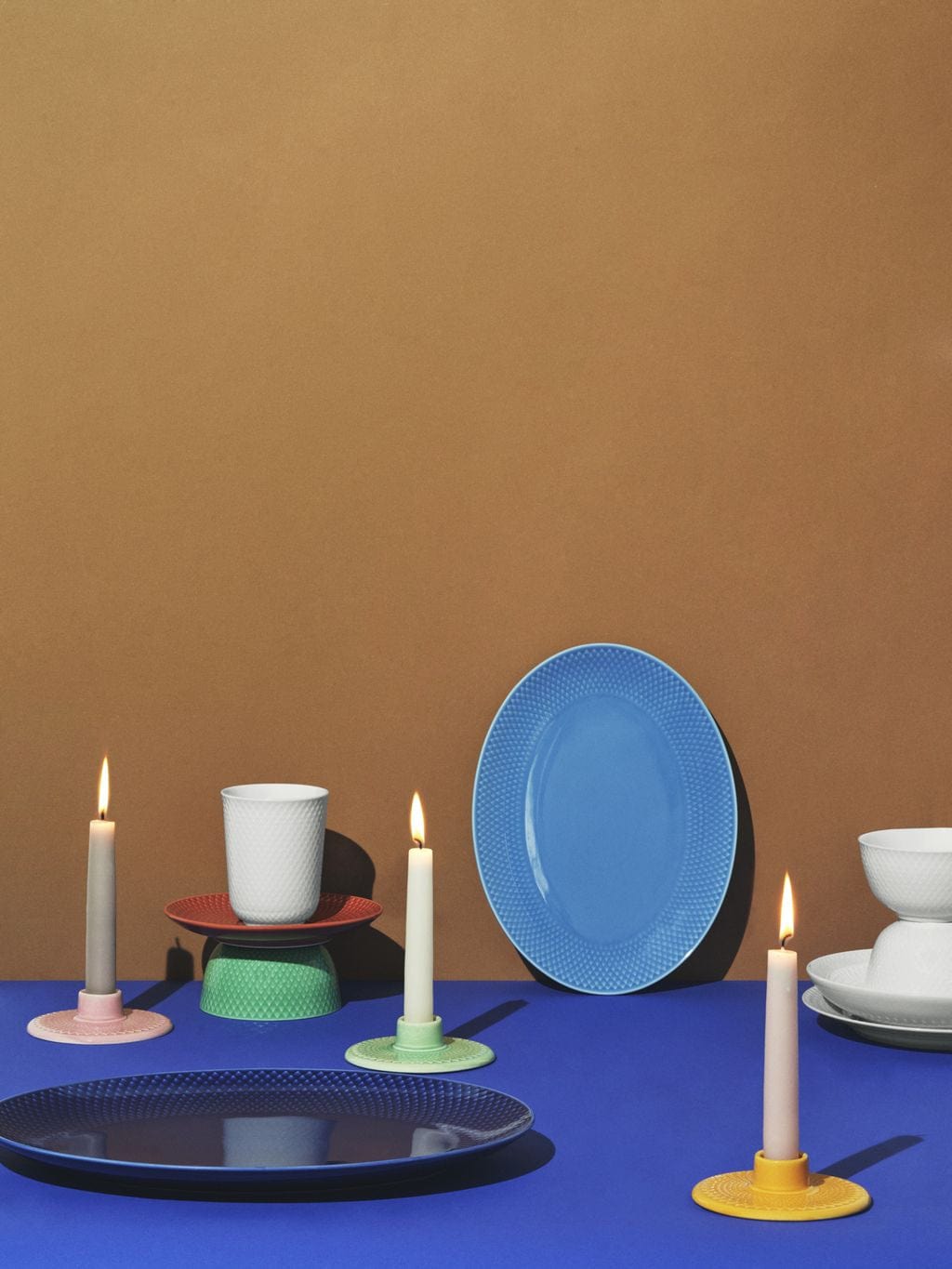 [product_category]-Lyngby Porcelæn Rhombe Color Oval Serving Plate 28,5x21,5, Blue-Lyngby Porcelæn-5711507019543-201954-LYN-5