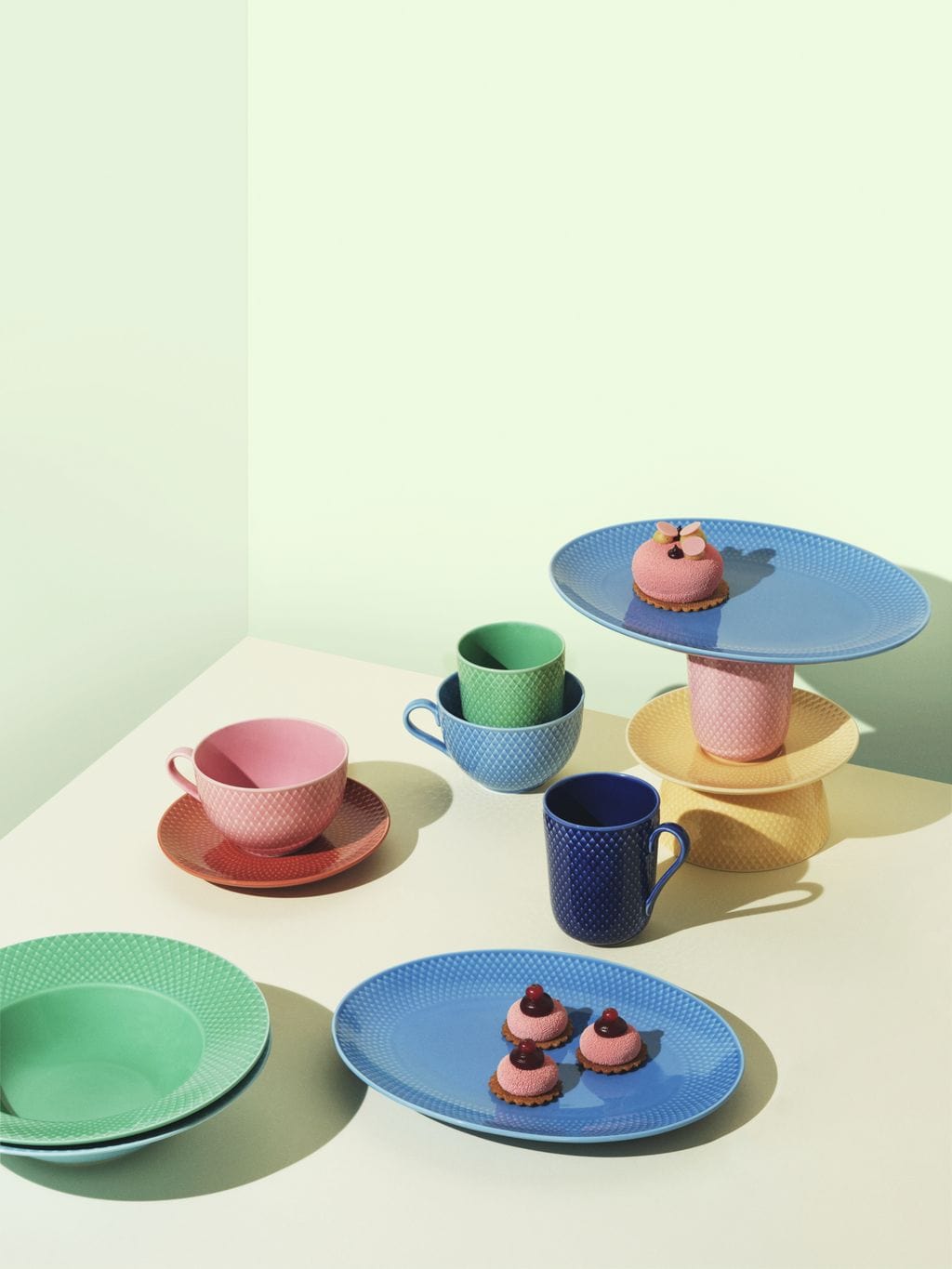[product_category]-Lyngby Porcelæn Rhombe Color Oval Serving Plate 28,5x21,5, Blue-Lyngby Porcelæn-5711507019543-201954-LYN-7