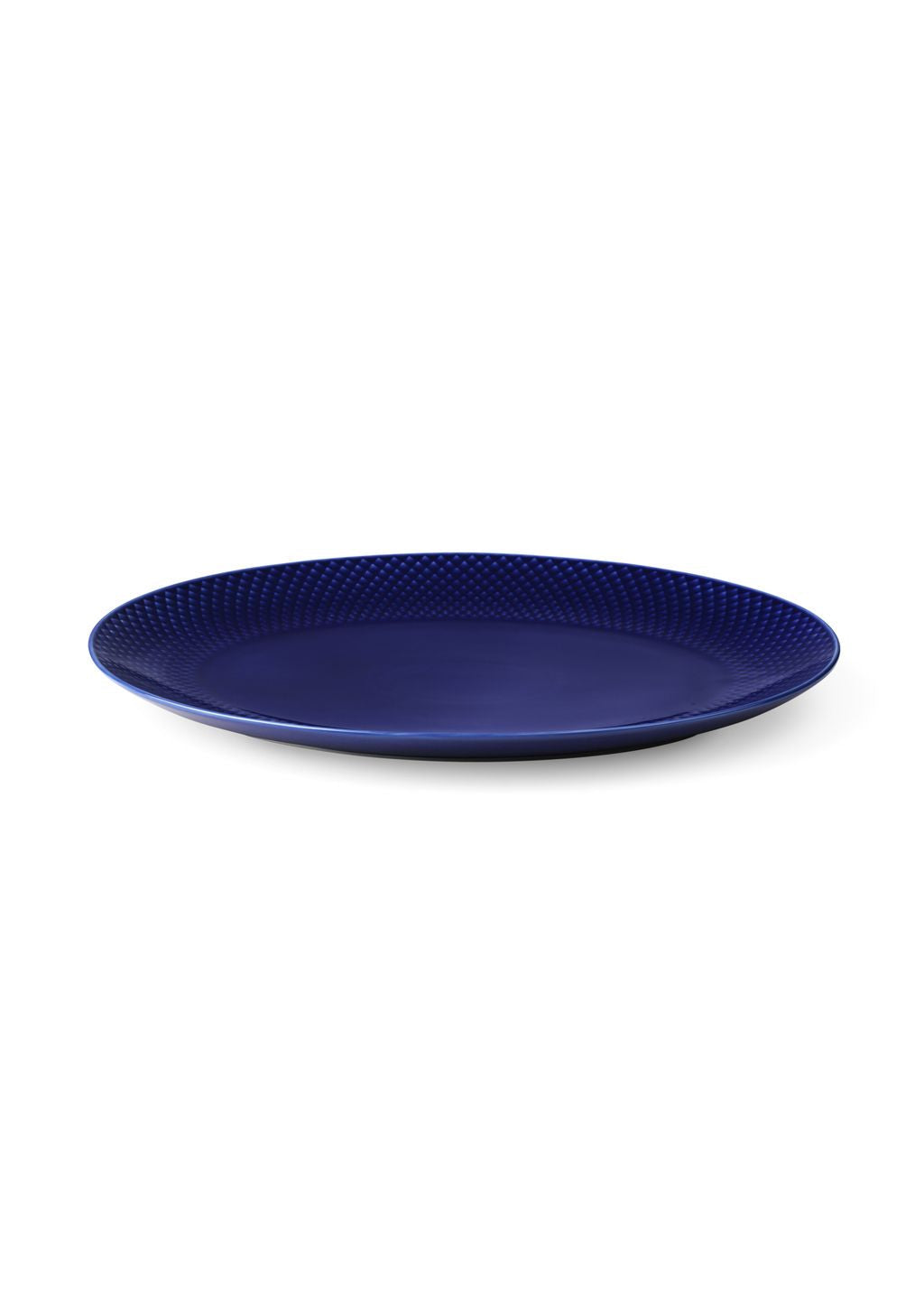 [product_category]-Lyngby Porcelæn Rhombe Color Oval Serving Plate 35x26,5, Dark Blue-Lyngby Porcelæn-5711507019536-201953-LYN-2