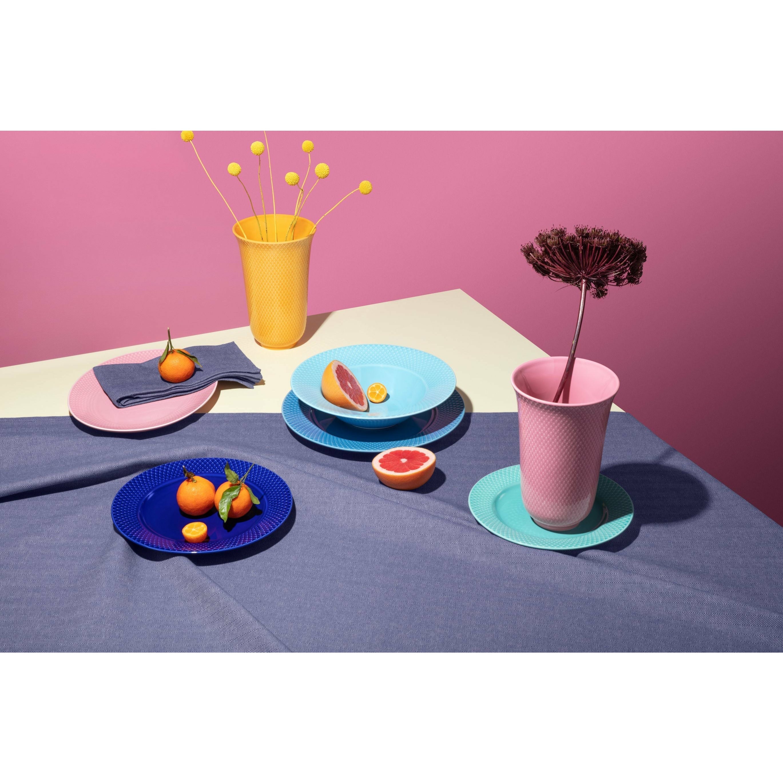 [product_category]-Lyngby Porcelæn Rhombe Color Oval Top 28,5x21,5 Cm, Pink-Lyngby Porcelæn-5711507019574-201957-LYN-5