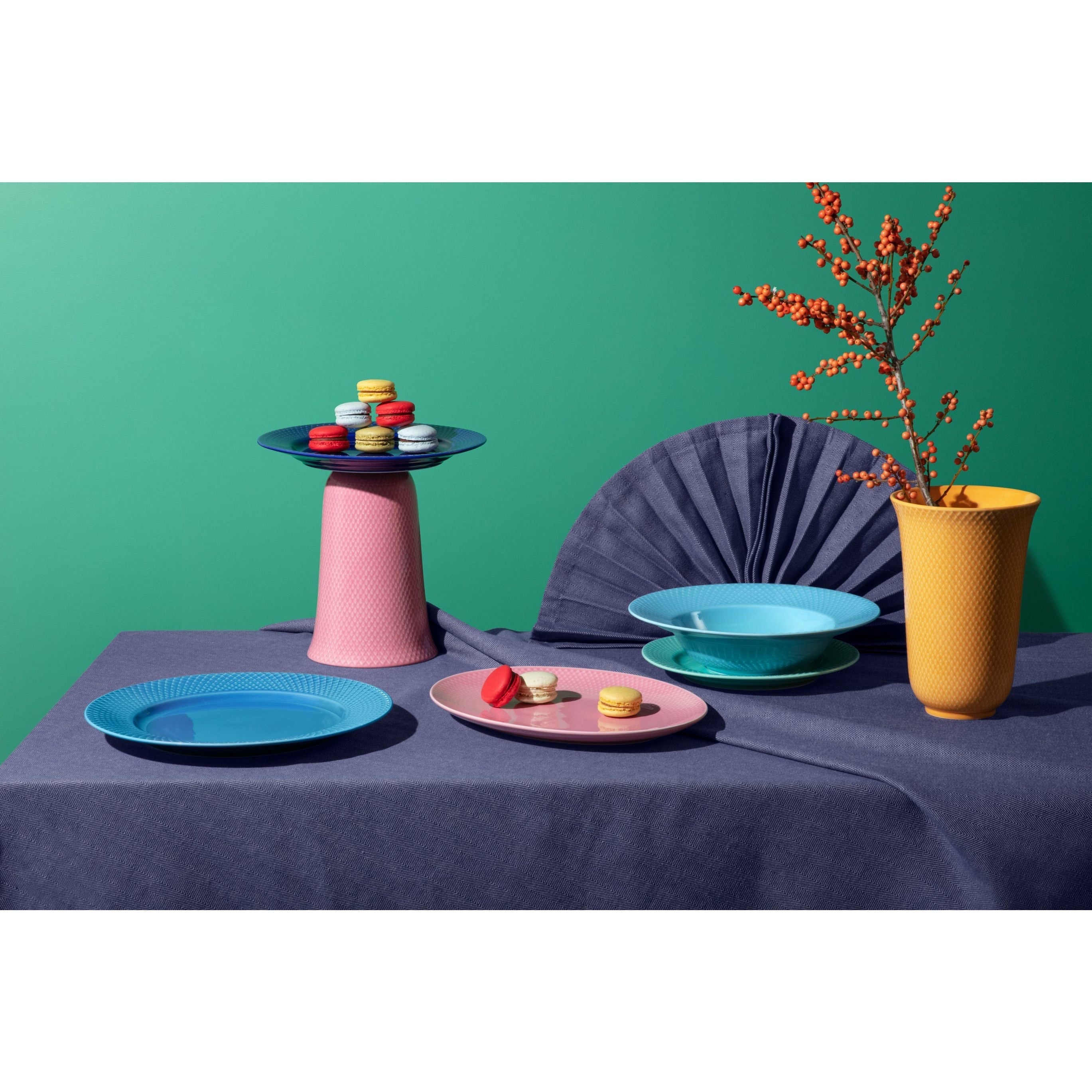 [product_category]-Lyngby Porcelæn Rhombe Color Oval Top 28,5x21,5 Cm, Pink-Lyngby Porcelæn-5711507019574-201957-LYN-8
