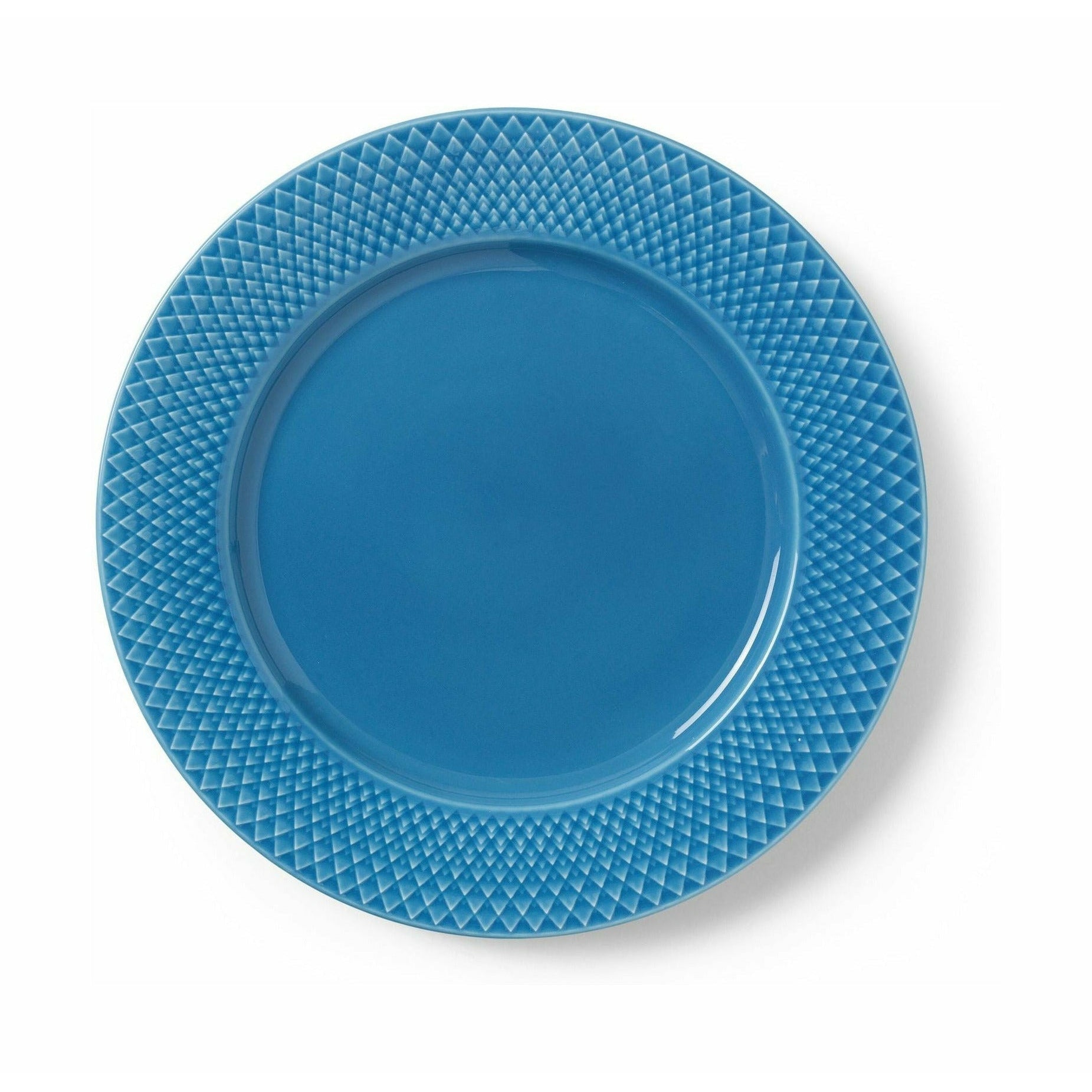 [product_category]-Lyngby Porcelæn Rhombe Color Plate ø27 Cm, Blue-Lyngby Porcelæn-5711507019468-201946-LYN-1