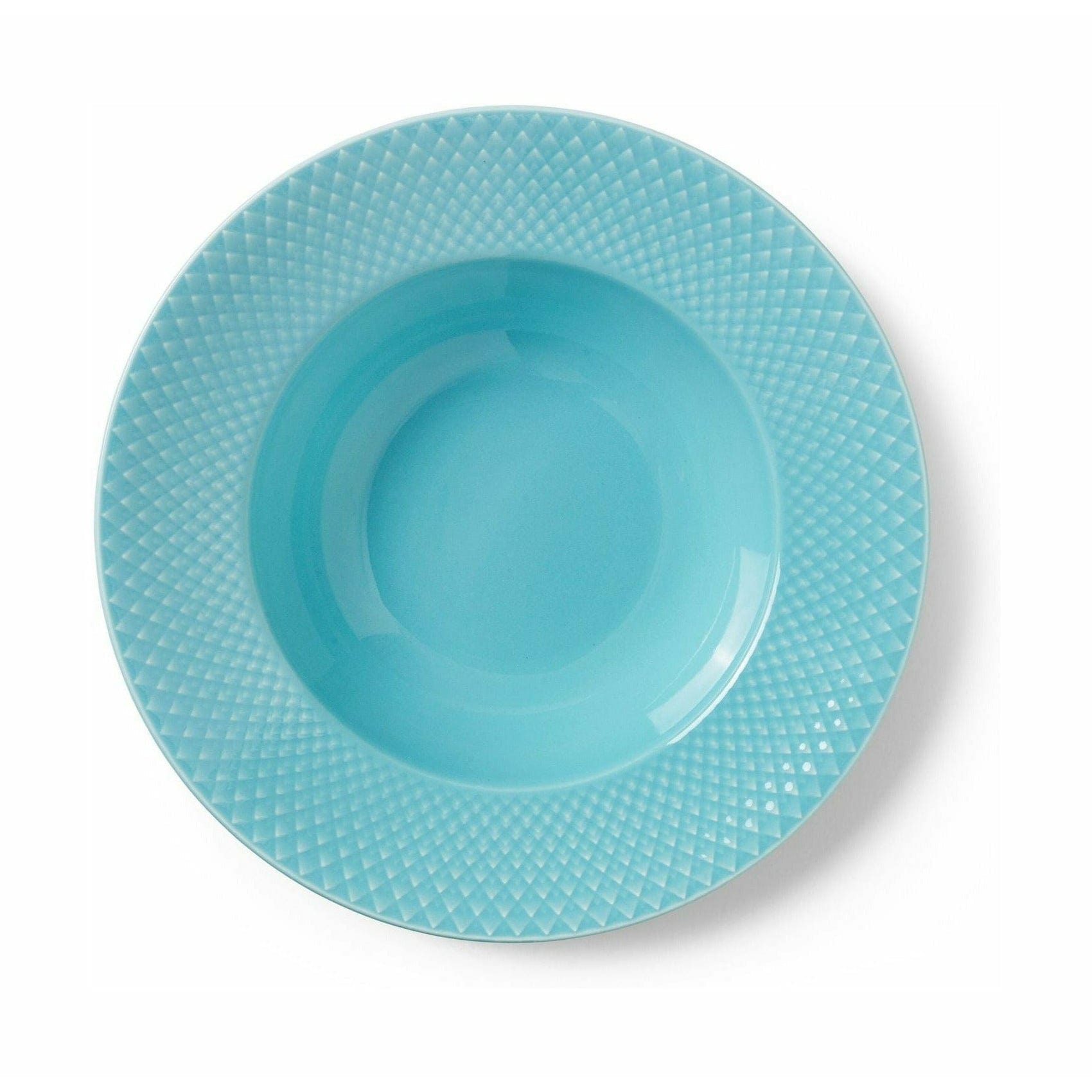 [product_category]-Lyngby Porcelæn Rhombe Color Soup Plate ø24,5 Cm, Turquoise-Lyngby Porcelæn-5711507019826-201982-LYN-1