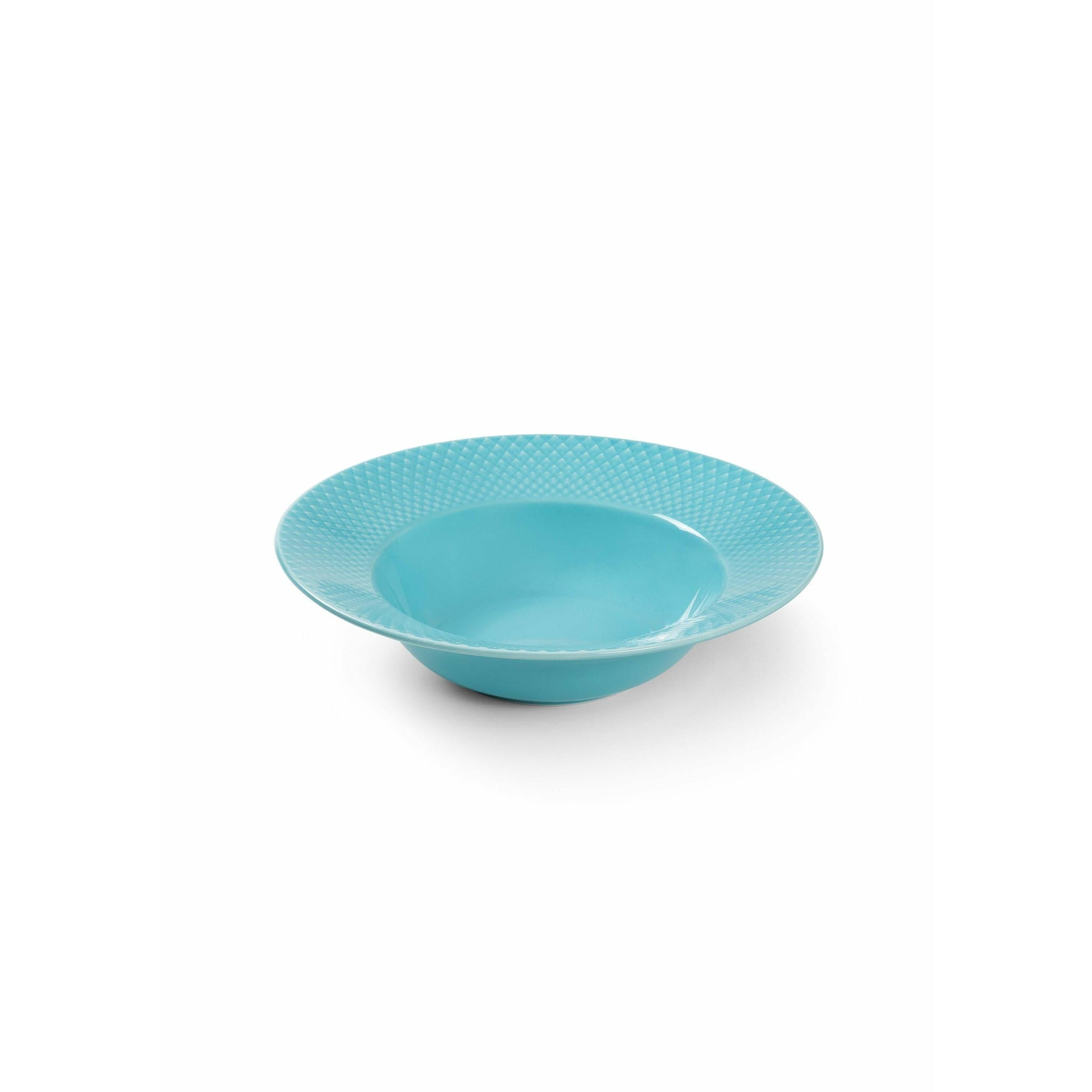 [product_category]-Lyngby Porcelæn Rhombe Color Soup Plate ø24,5 Cm, Turquoise-Lyngby Porcelæn-5711507019826-201982-LYN-2