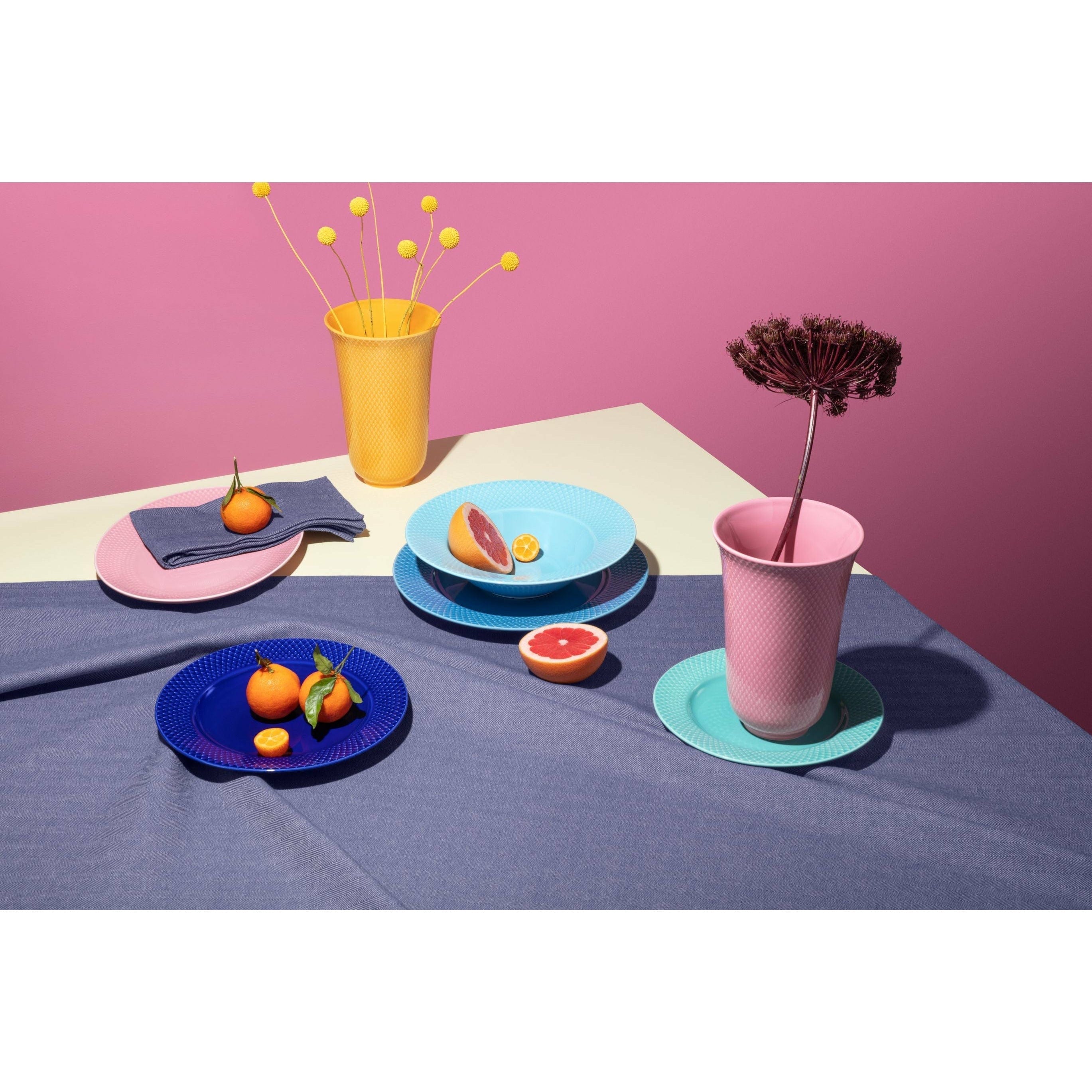 [product_category]-Lyngby Porcelæn Rhombe Color Soup Plate ø24,5 Cm, Turquoise-Lyngby Porcelæn-5711507019826-201982-LYN-4