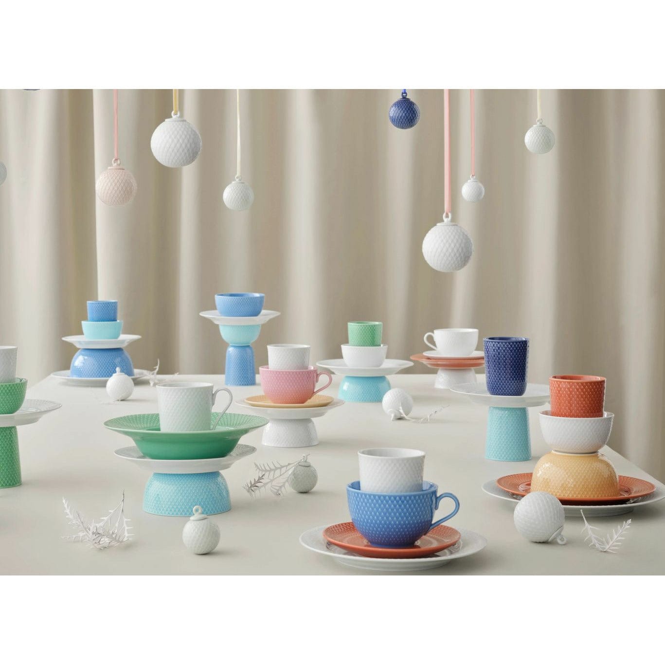 [product_category]-Lyngby Porcelæn Rhombe Color Tea Cup With Saucer, Pink/Beige-Lyngby Porcelæn-5711507013404-201340-LYN-5
