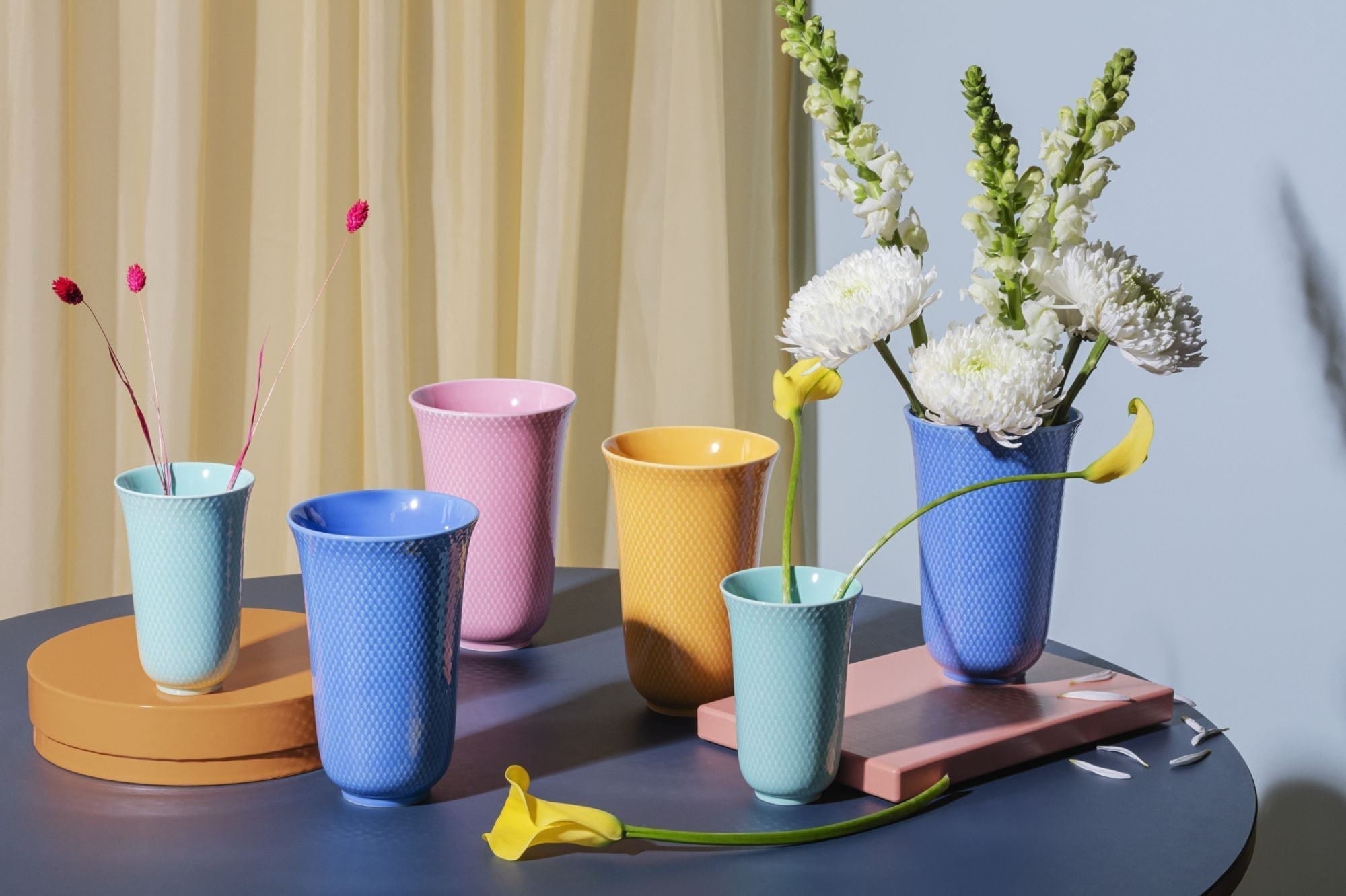 [product_category]-Lyngby Porcelæn Rhombe Color Vase 15 Cm, Blue-Lyngby Porcelæn-5711507019239-201923-LYN-5