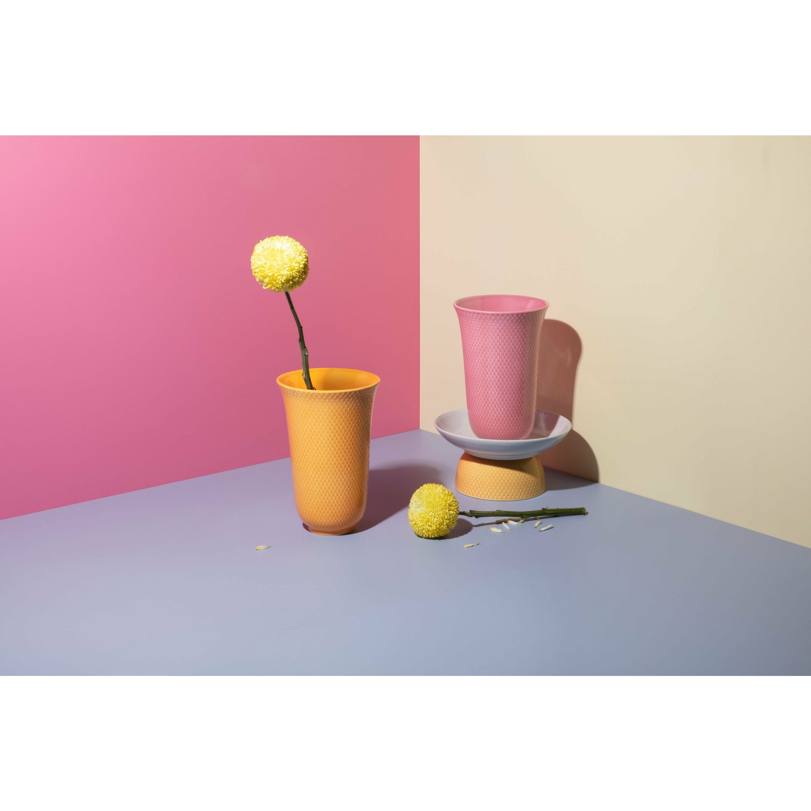 [product_category]-Lyngby Porcelæn Rhombe Color Vase 20 Cm, Pink-Lyngby Porcelæn-5711507019215-201921-LYN-3