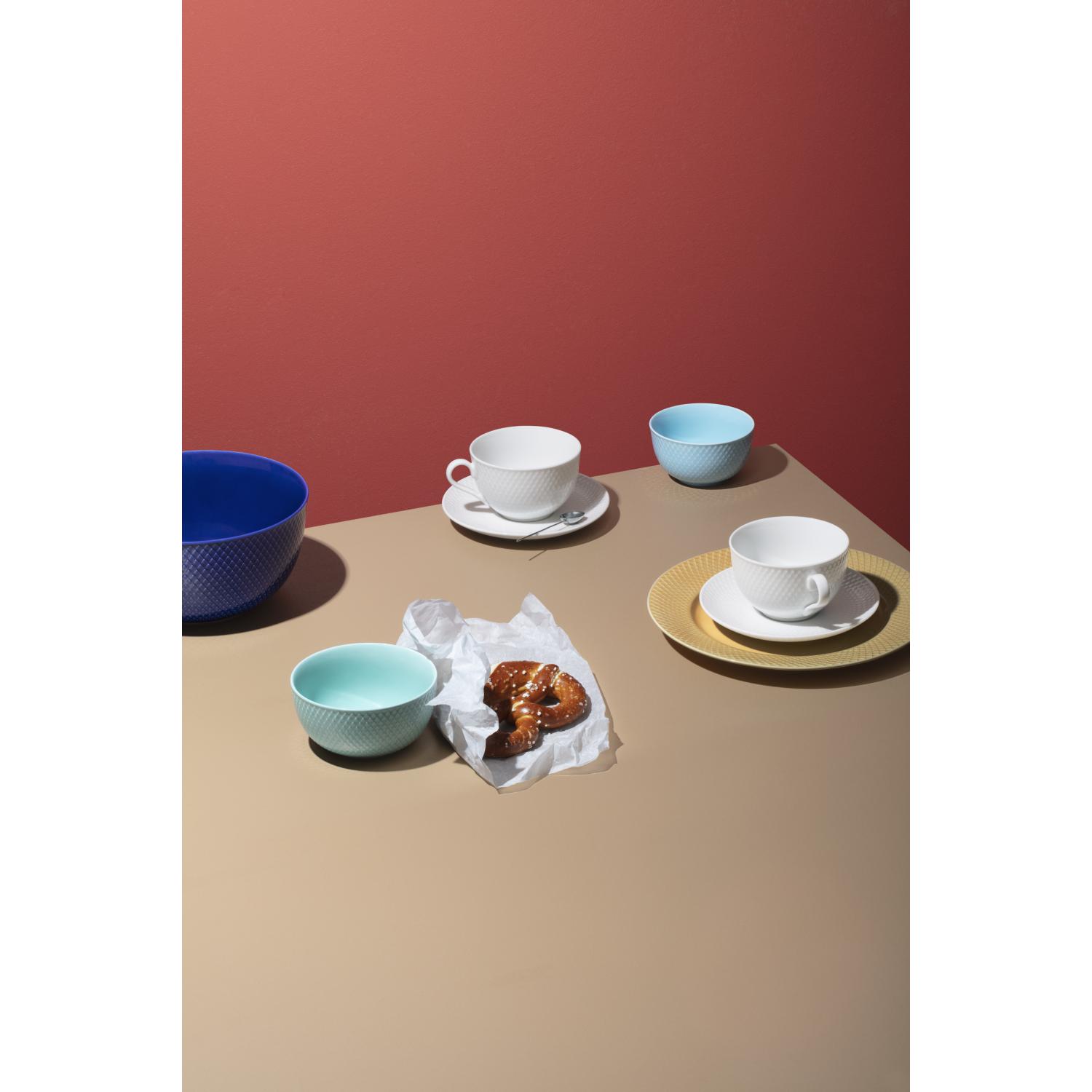 [product_category]-Lyngby Porcelæn Rhombe Teacup With Saucer 39 Cl White Porcelain-Lyngby Porcelæn-5711507012025-201202-LYN-2