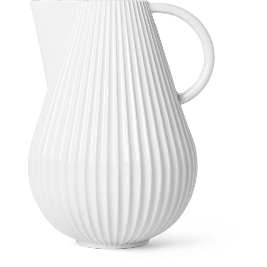[product_category]-Lyngby Porcelæn Tura Jug Vase H27,5 White Porcelain-Lyngby Porcelæn-5711507014609-201460-LYN-1