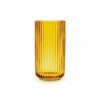 Lyngby Porcelæn Vase H15,5 cm ručně foukané sklo, jantar