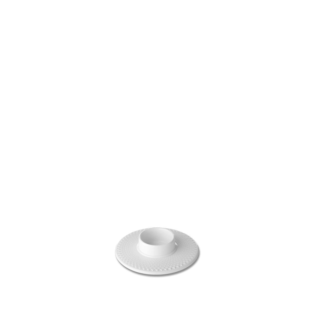 [product_category]-Lyngby Rhombe Block Candlestick ø14,5cm, White-Lyngby Porcelæn-5711507017310-201731-LYN-3
