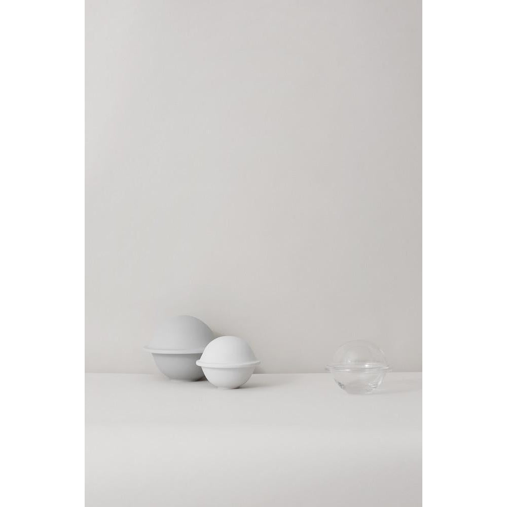 Lyngby Rhombe Chapeau Bowl With Lid, Clear, Small
