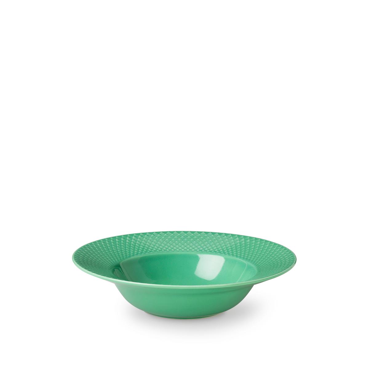 [product_category]-Lyngby Rhombe Plate Deep Green, 24,5cm-Lyngby Porcelæn-5711507019406-201940-LYN-2