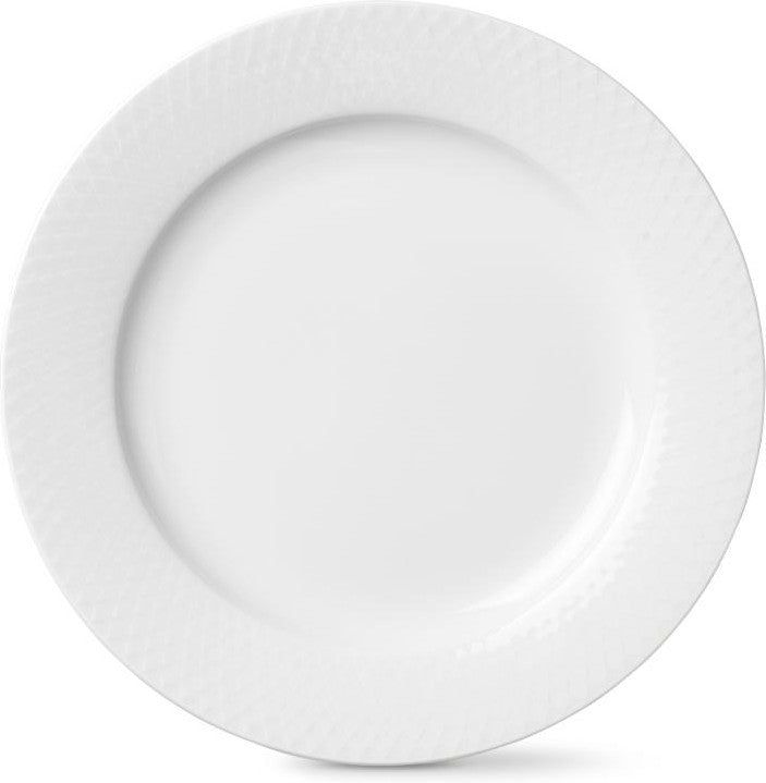 [product_category]-Lyngby Rhombe Plate ø23cm, White-Lyngby Porcelæn-5711507012230-201223-LYN-1