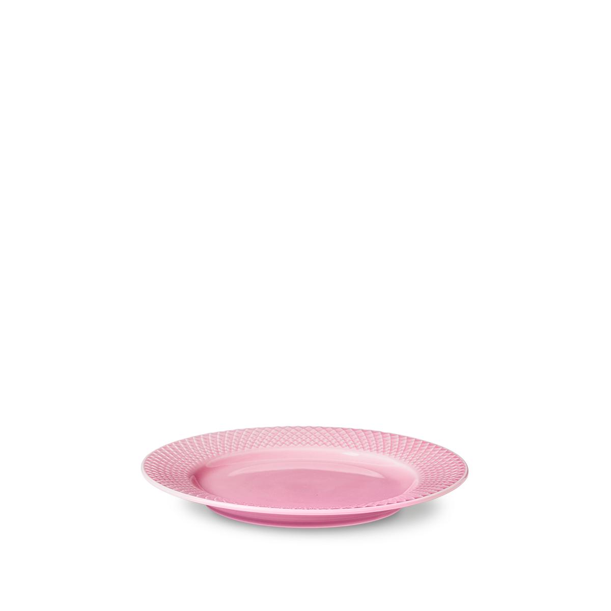 [product_category]-Lyngby Rhombe Plate Pink, 21cm-Lyngby Porcelæn-5711507019307-201930-LYN-2