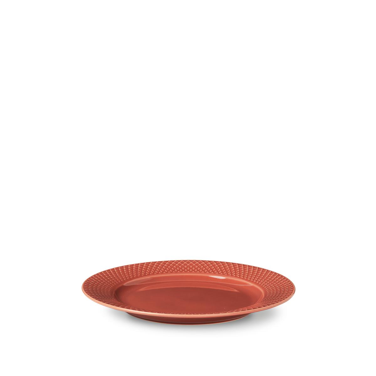 [product_category]-Lyngby Rhombe Plate Terracotta, 23cm-Lyngby Porcelæn-5711507019352-201935-LYN-2