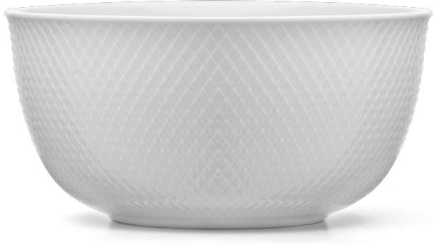 [product_category]-Lyngby Rhombe Serving Bowl White, 22 Cm-Lyngby Porcelæn-5711507012100-201210-LYN-1