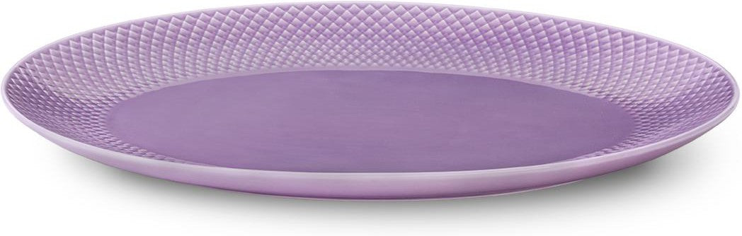 [product_category]-Lyngby Rhombe Serving Plate Oval Purple, 35cm-Lyngby Porcelæn-5711507019505-201950-LYN-1