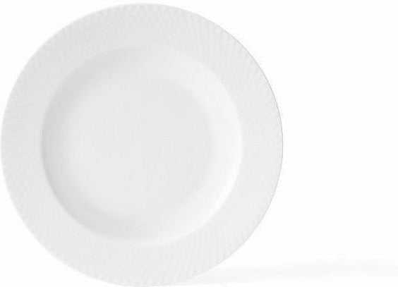 [product_category]-Lyngby Rhombe Soup Plate White, 23cm-Lyngby Porcelæn-5711507238043-201228-LYN-1