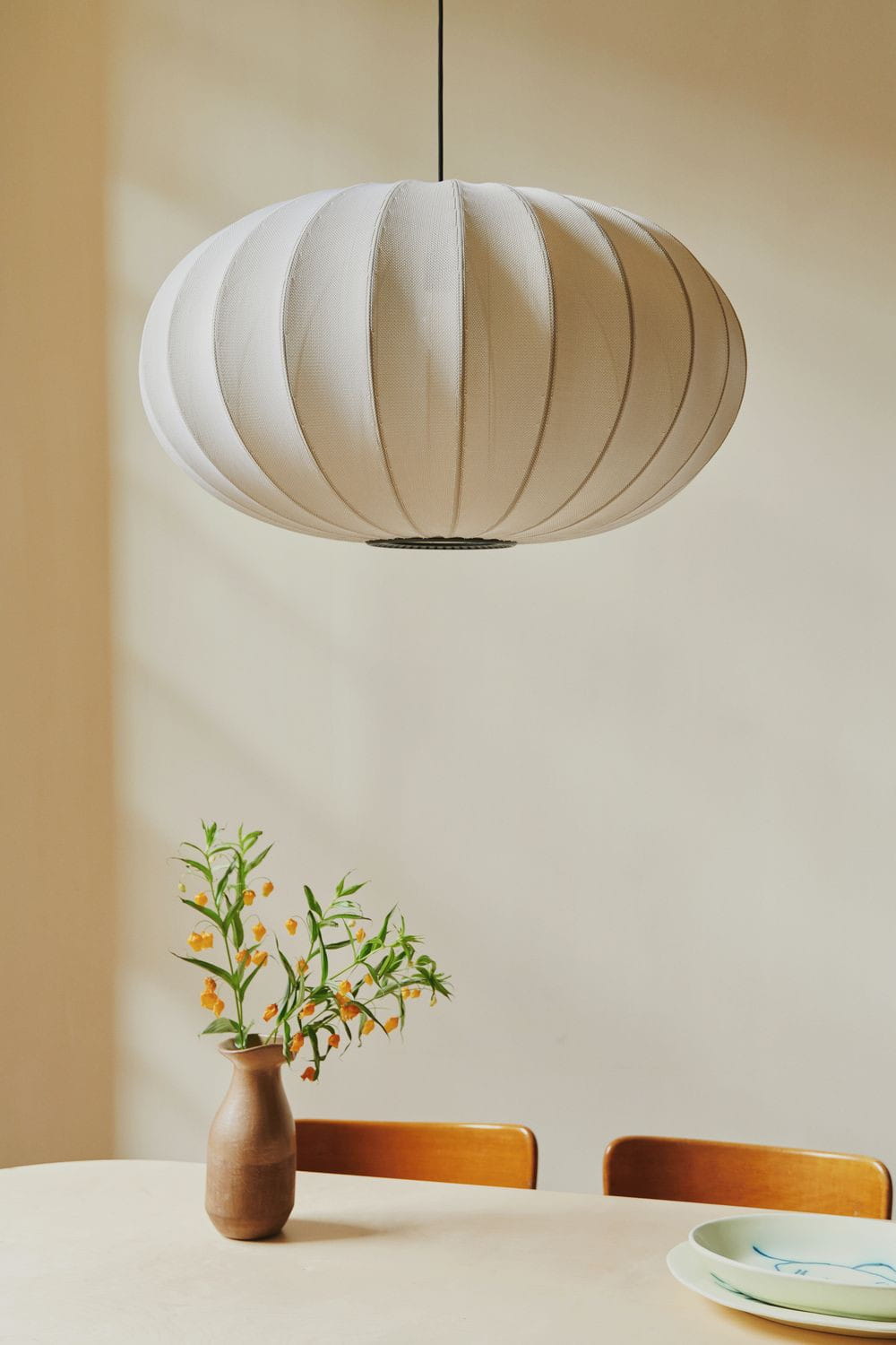 [product_category]-Made By Hand Knit Wit 45 Oval Pendant Lamp, Blue Stone-Made by Hand-5710780452092-KWO45 BS-MAD-5