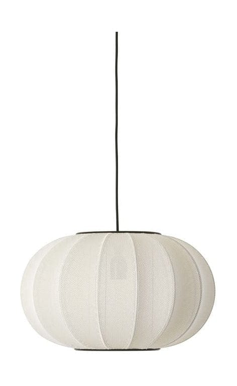 [product_category]-Made By Hand Knit Wit 45 Oval Pendant Lamp, Pearl White-Made by Hand-5710780452085-KWO45 PW-MAD-1