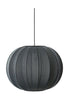 Vyrobeno ručně pletenou vtip 45 kulatý přívěsková lampa černá