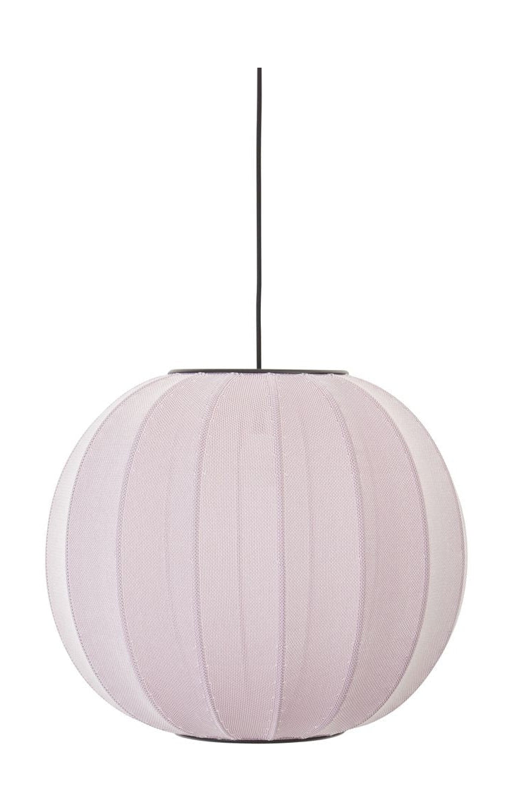 [product_category]-Made By Hand Knit Wit 45 Round Pendant Lamp, Light Pink-Made by Hand-5710780450036-KW45 PI-MAD-1