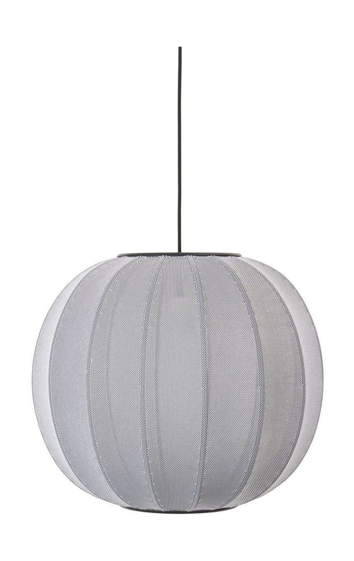 [product_category]-Made By Hand Knit Wit 45 Round Pendant Lamp, Silver-Made by Hand-5710780450012-KW45 SI-MAD-1