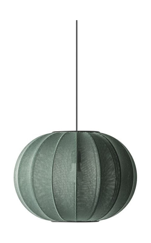 [product_category]-Made By Hand Knit Wit 45 Round Pendant Lamp, Tweed Green-Made by Hand-5710780450111-KW45 TG-MAD-1