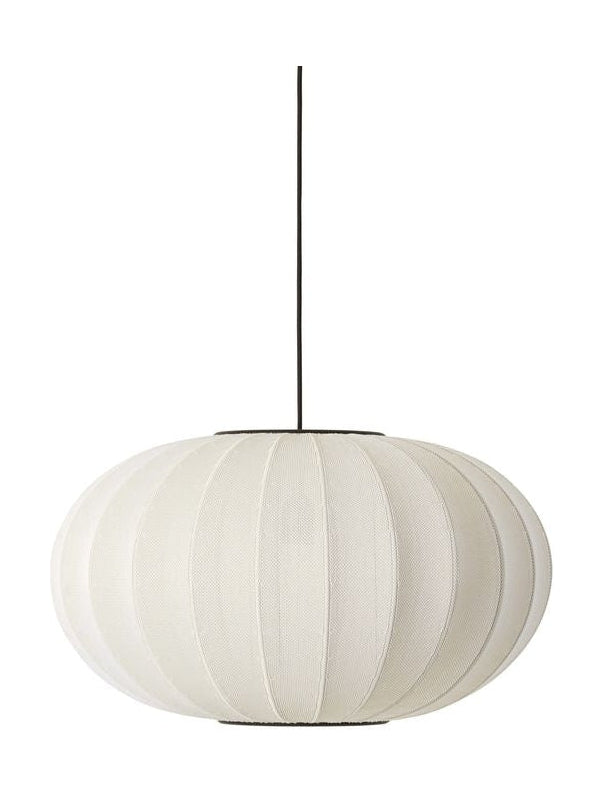 [product_category]-Made By Hand Knit Wit 57 Oval Pendant Lamp, Pearl White-Made by Hand-5710780571083-KWO57 PW-MAD-1