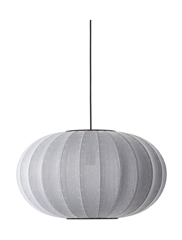 [product_category]-Made By Hand Knit Wit 57 Oval Pendant Lamp, Silver-Made by Hand-5710780571014-KWO57 SI-MAD-1
