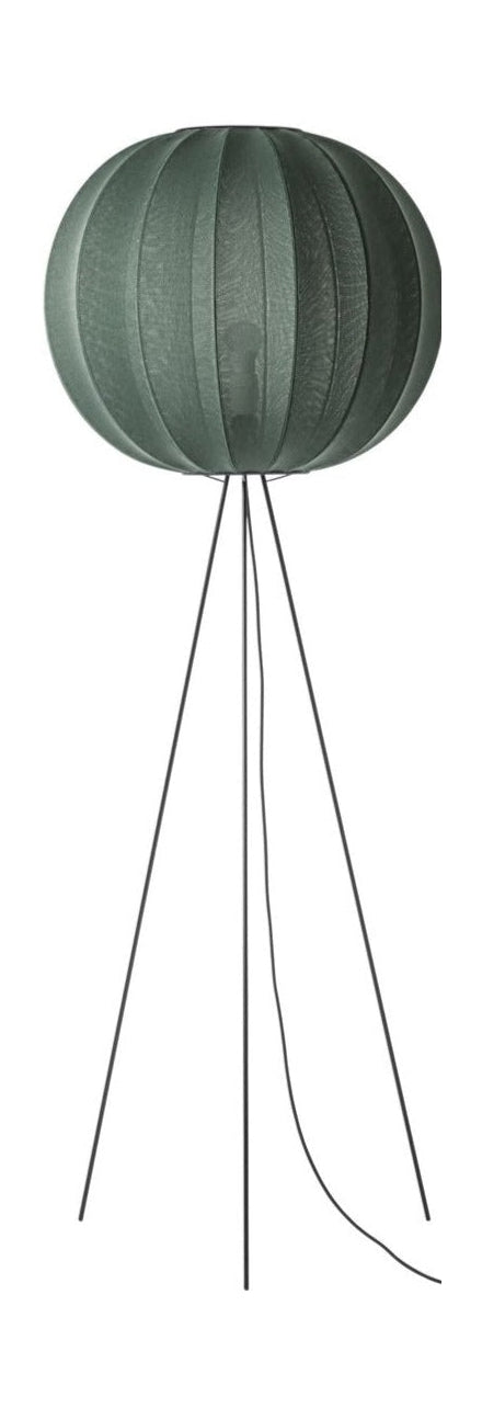 [product_category]-Made By Hand Knit Wit 60 Round Floor Lamp High, Tweed Green-Made by Hand-5710780603111-KW60 TG FHI-MAD-1