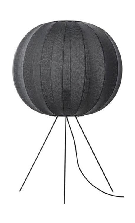 [product_category]-Made By Hand Knit Wit 60 Round Floor Lamp Medium, Black-Made by Hand-5710780602107-KW60 BL FME-MAD-1