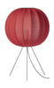 Made By Hand Knit Wit 60 Round Floor Lamp Medium Maple Red