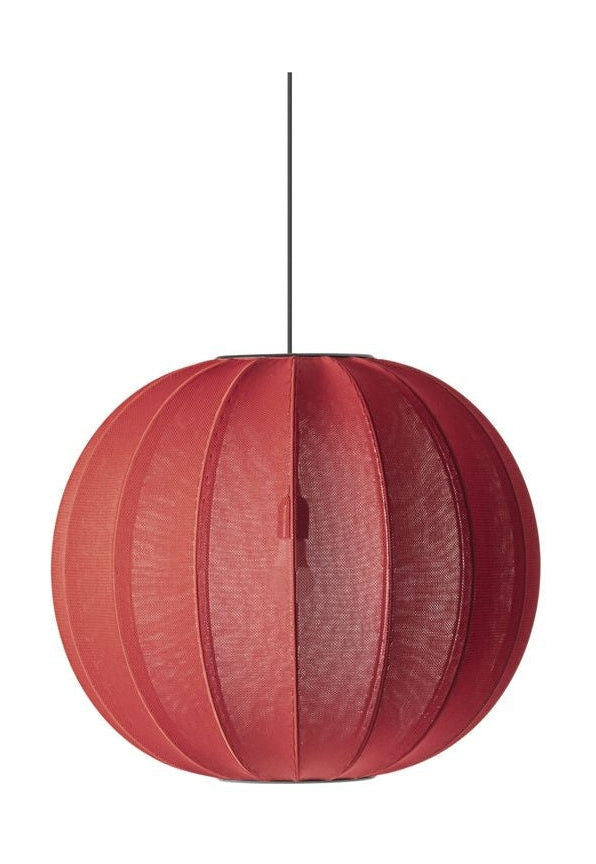 [product_category]-Made By Hand Knit Wit 60 Round Pendant Lamp, Maple Red-Made by Hand-5710780600134-KW60 MR-MAD-1