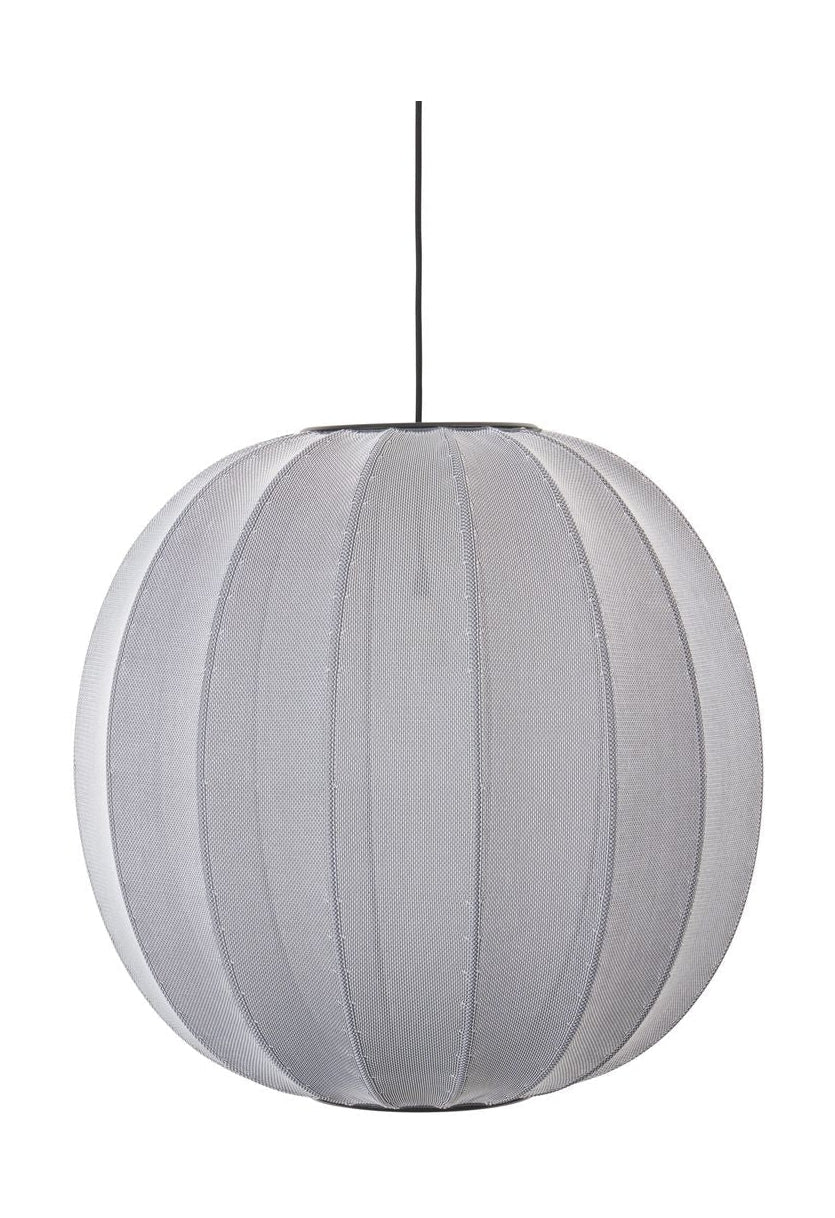 [product_category]-Made By Hand Knit Wit 60 Round Pendant Lamp, Silver-Made by Hand-5710780600011-KW60 SI-MAD-1
