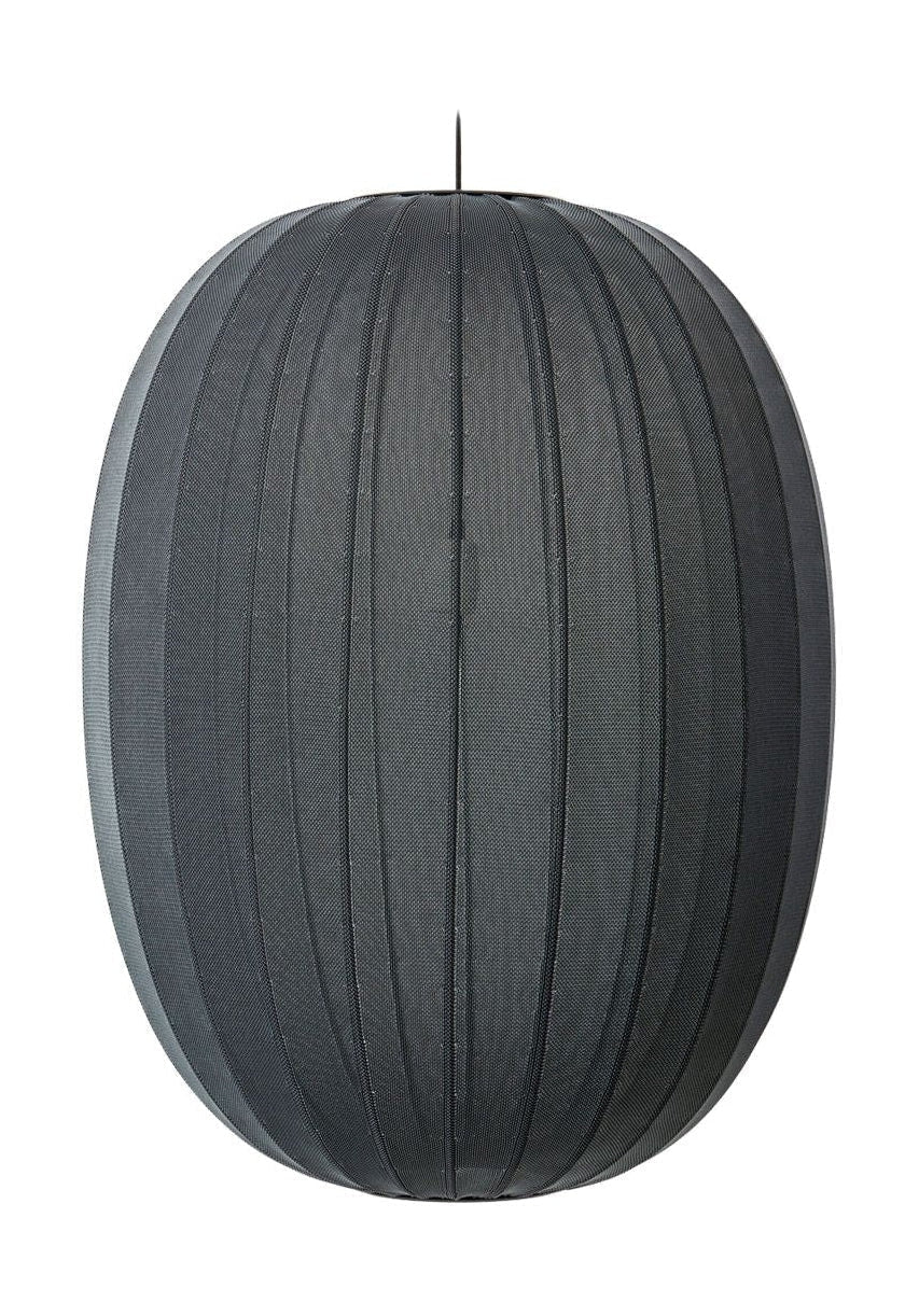 [product_category]-Made By Hand Knit Wit 65 High Oval Pendant Lamp, Black-Made by Hand-5710780650108-KWH65 BL-MAD-1