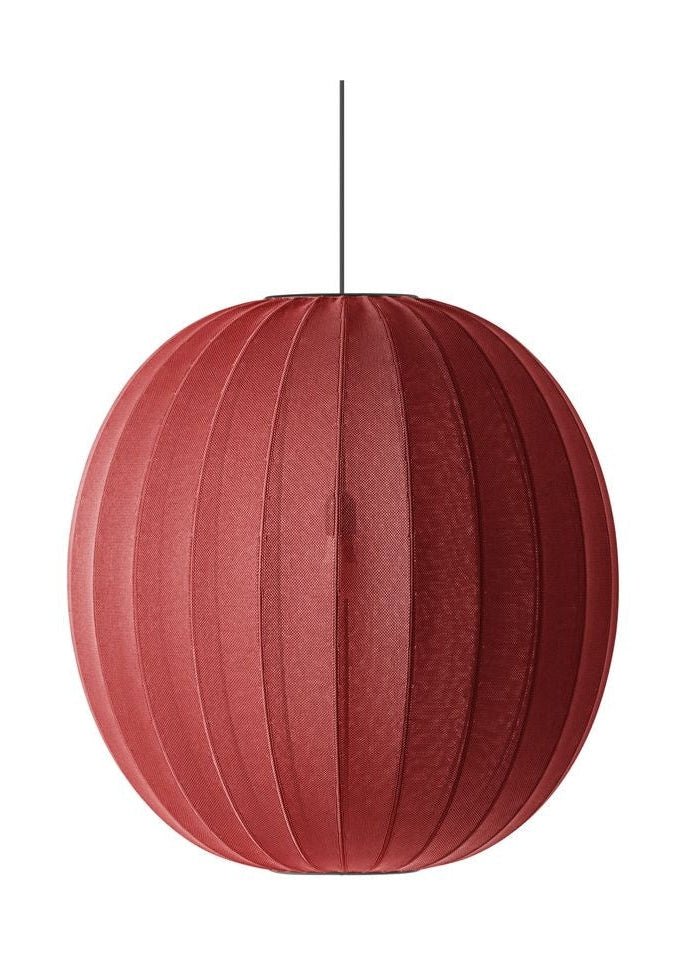 [product_category]-Made By Hand Knit Wit 75 Round Pendant Lamp, Maple Red-Made by Hand-5710780750136-KW75 MR-MAD-1