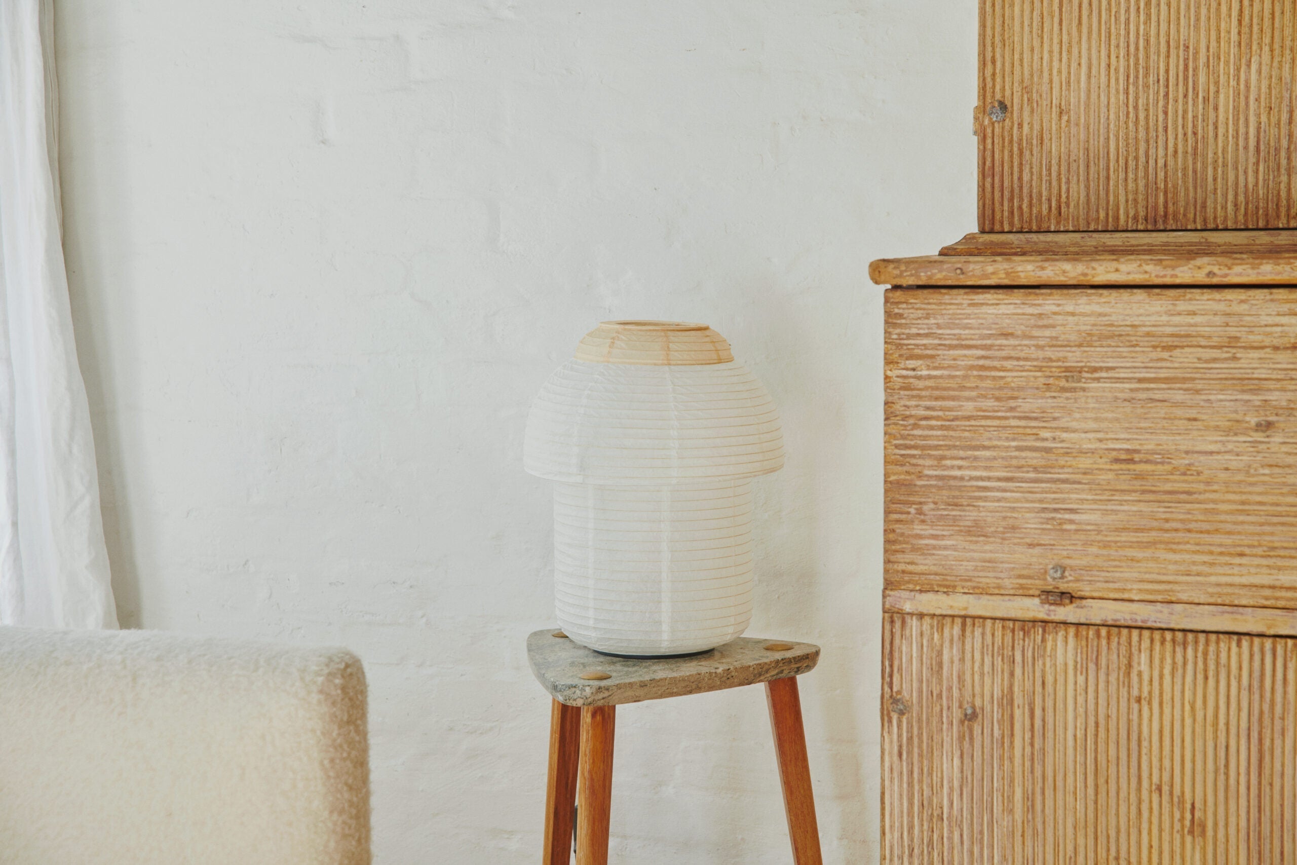 [product_category]-Made By Hand Papier Table Lamp ø30 Double Table, Soft Yellow-Made by Hand-5710780301055-PAP30D SY T-MAD-3